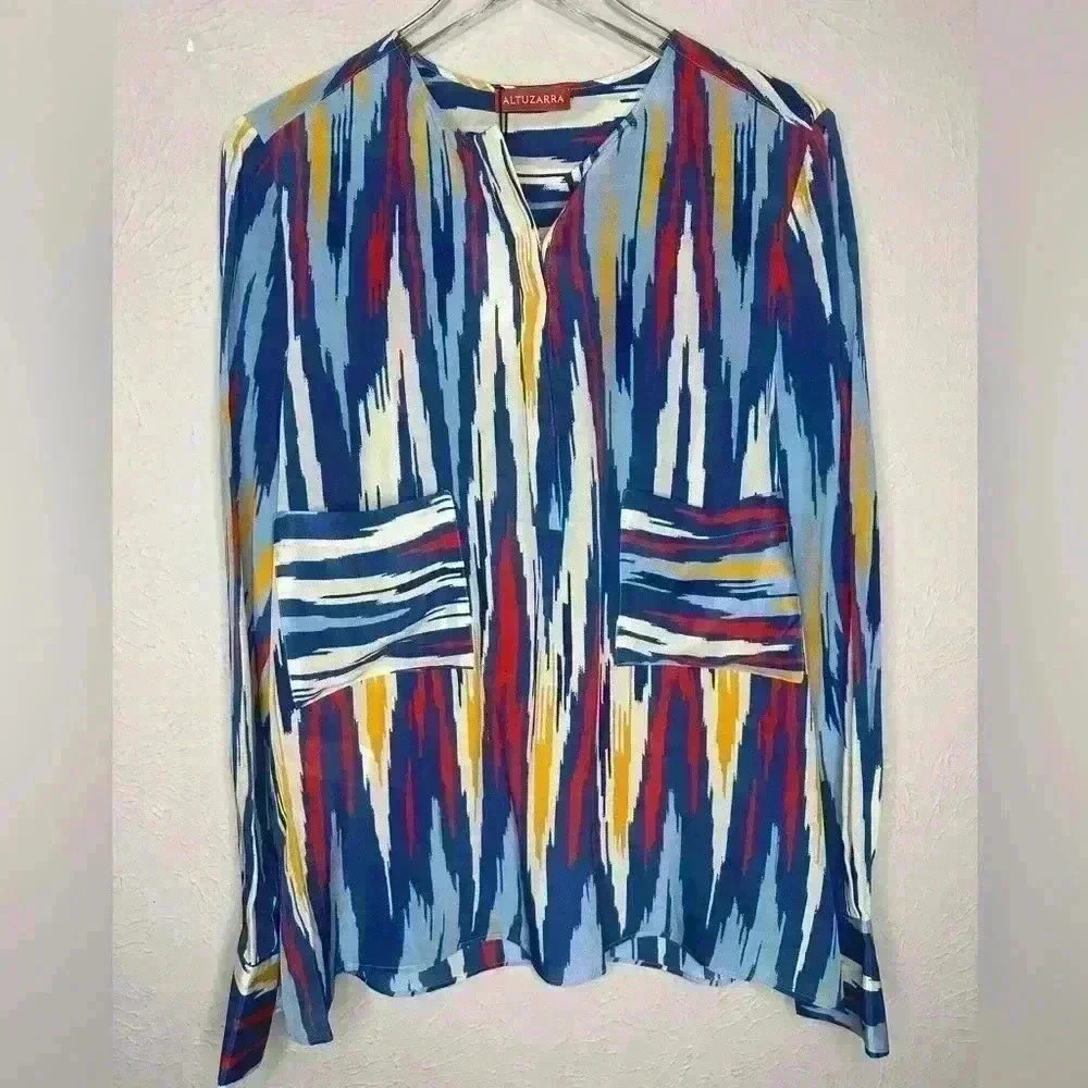Altuzarra silk Carnegie top